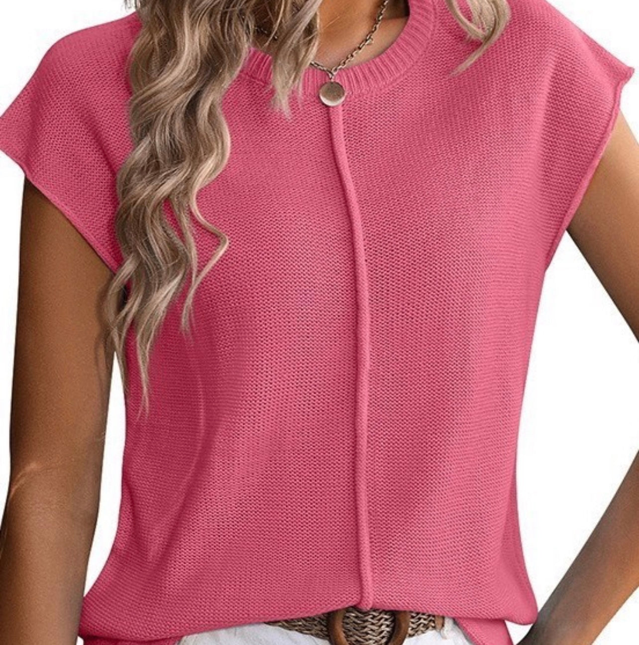 PinkSweater Vest