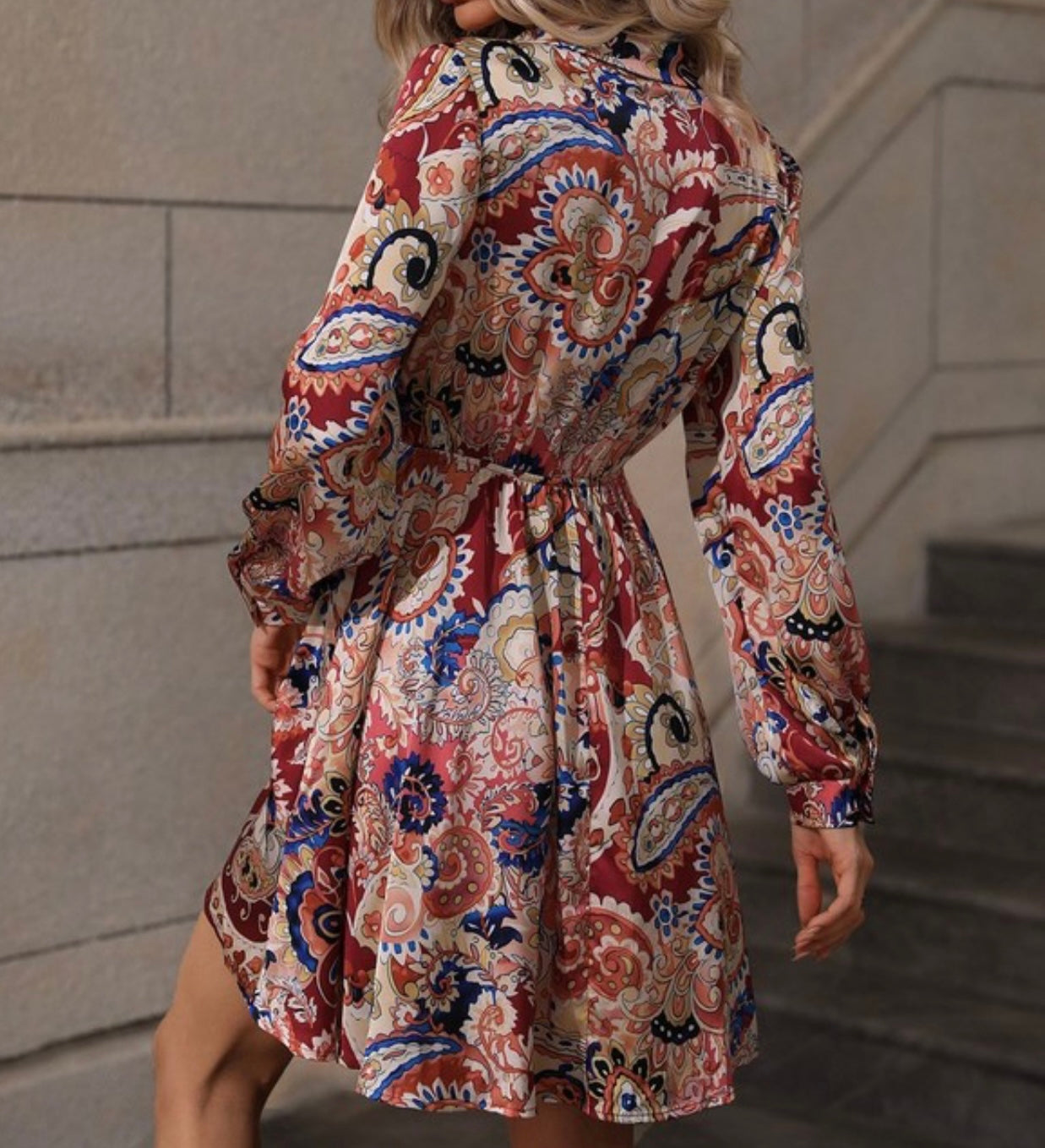 Paisley Silk Dress