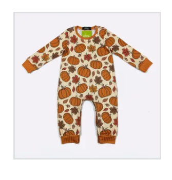 Infant Harvest Pumpkin Romper