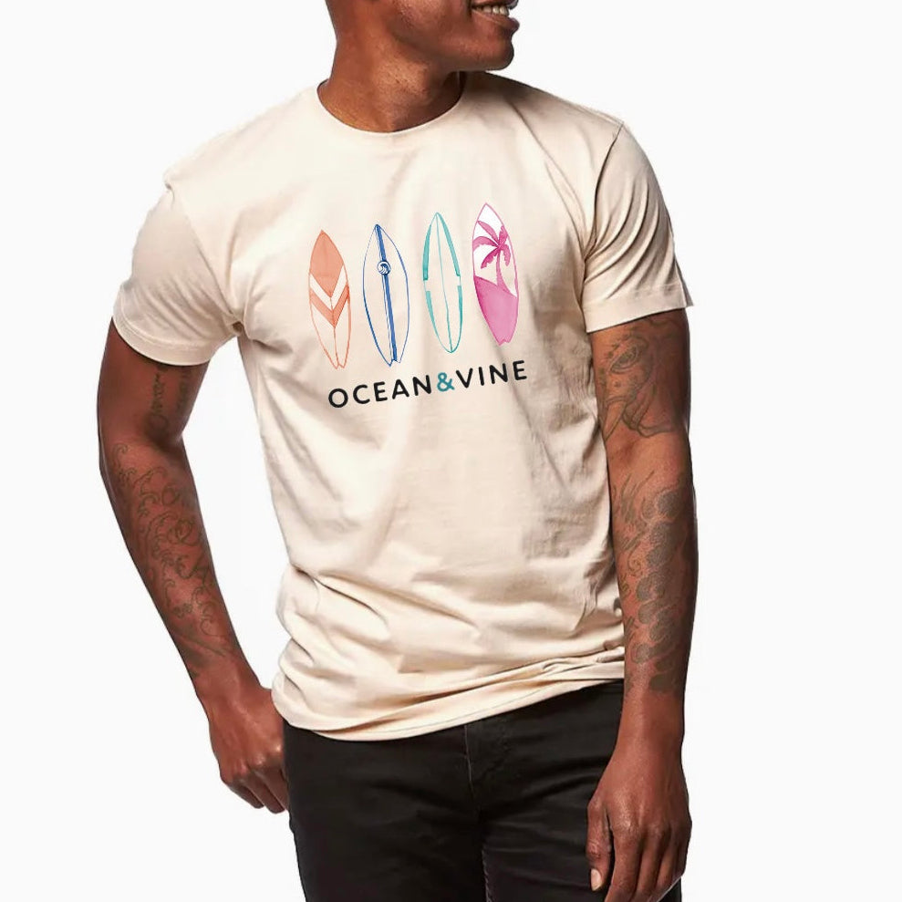 Surfboard Tee (Sand)