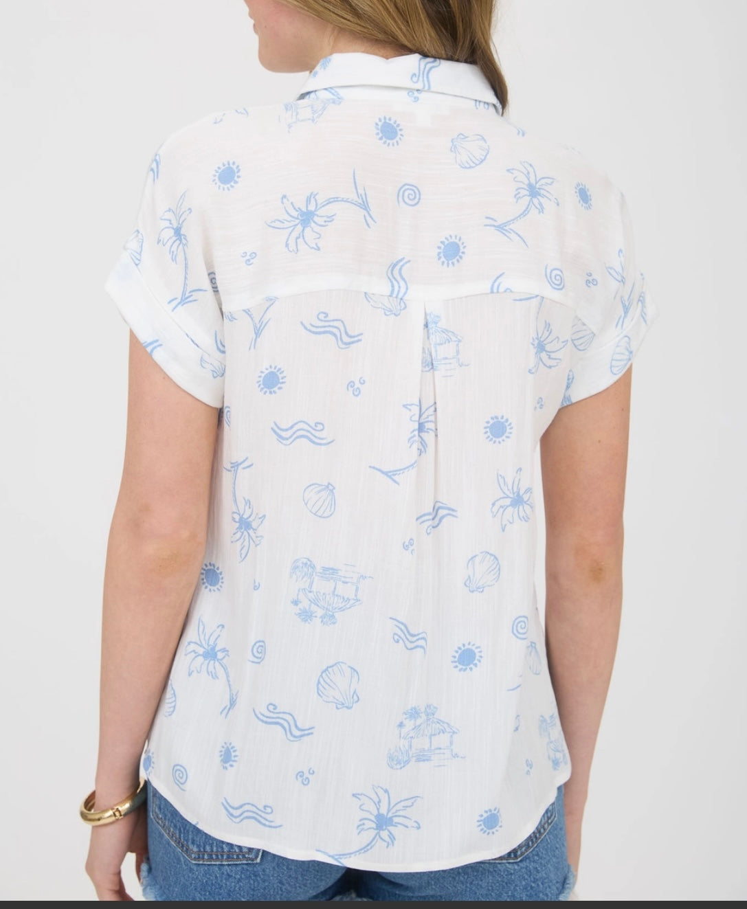 Summer Print Button Down