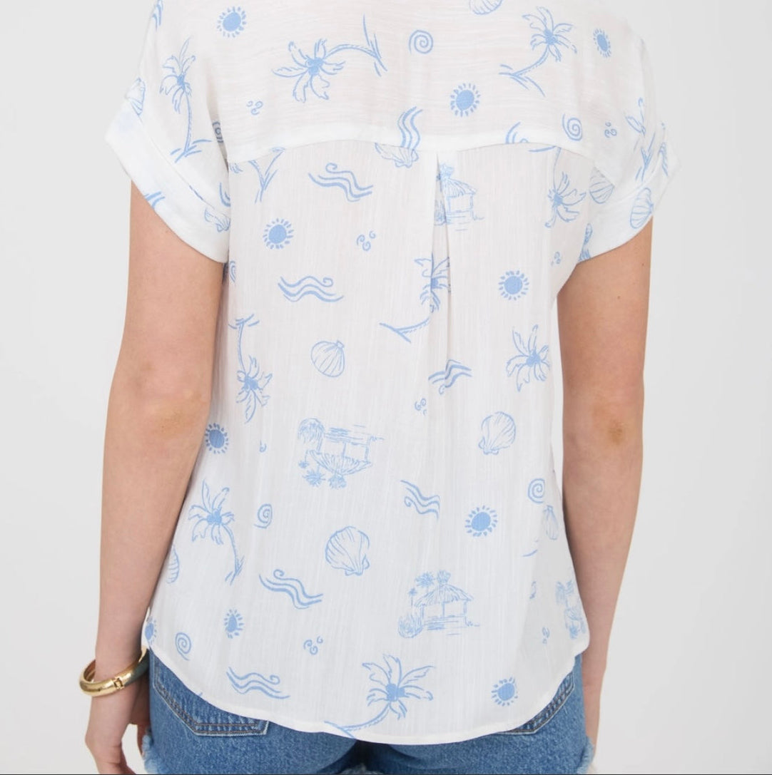 Summer Print Button Down