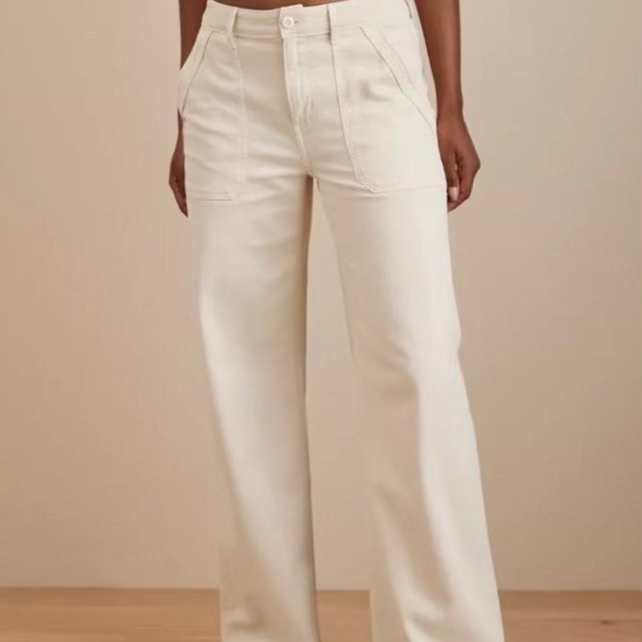 Corduroy Pants (White)