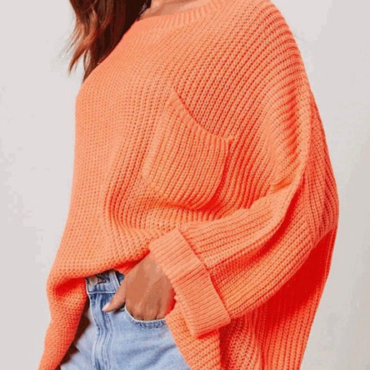 Orange Chunky Sweater
