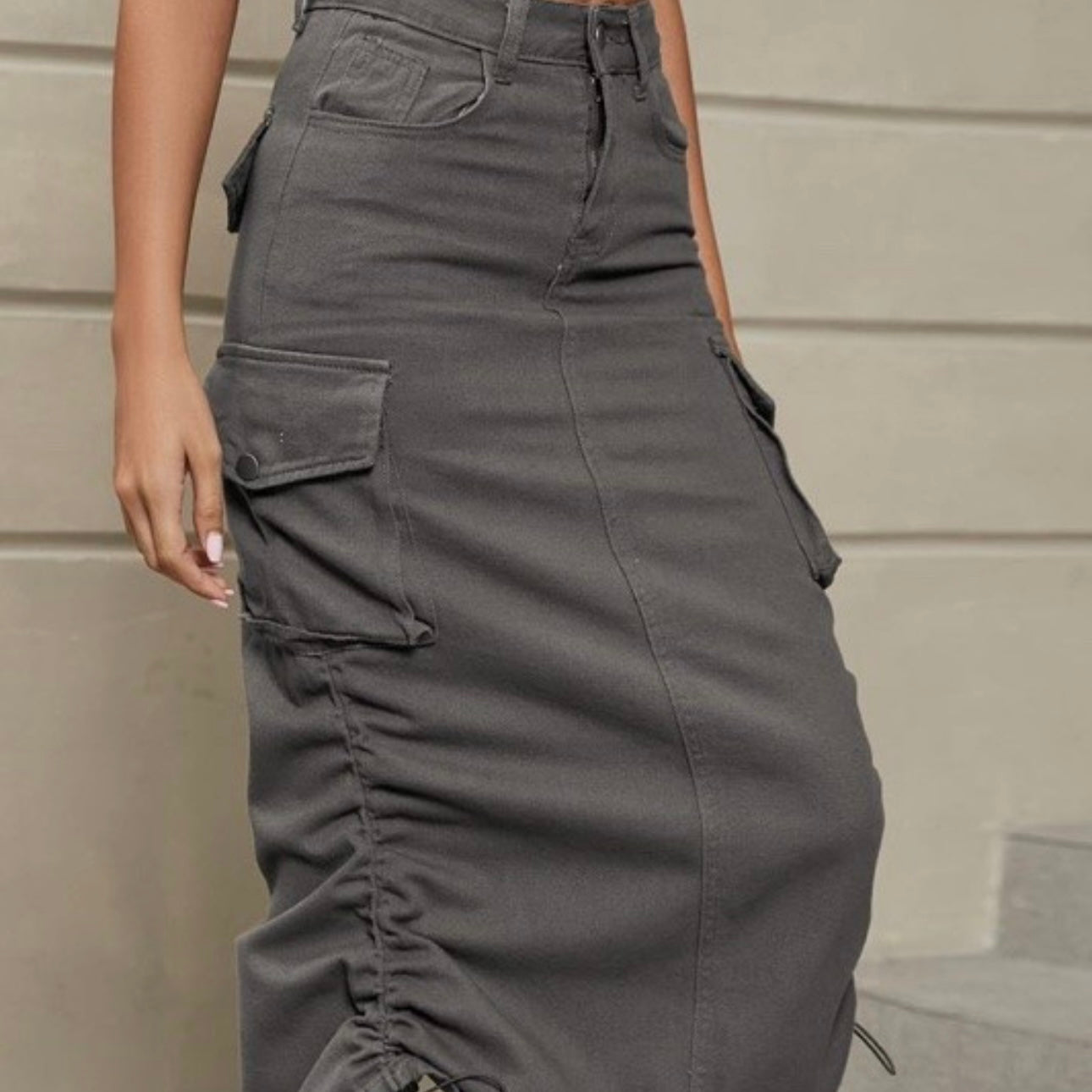 Cargo Midi Skirt