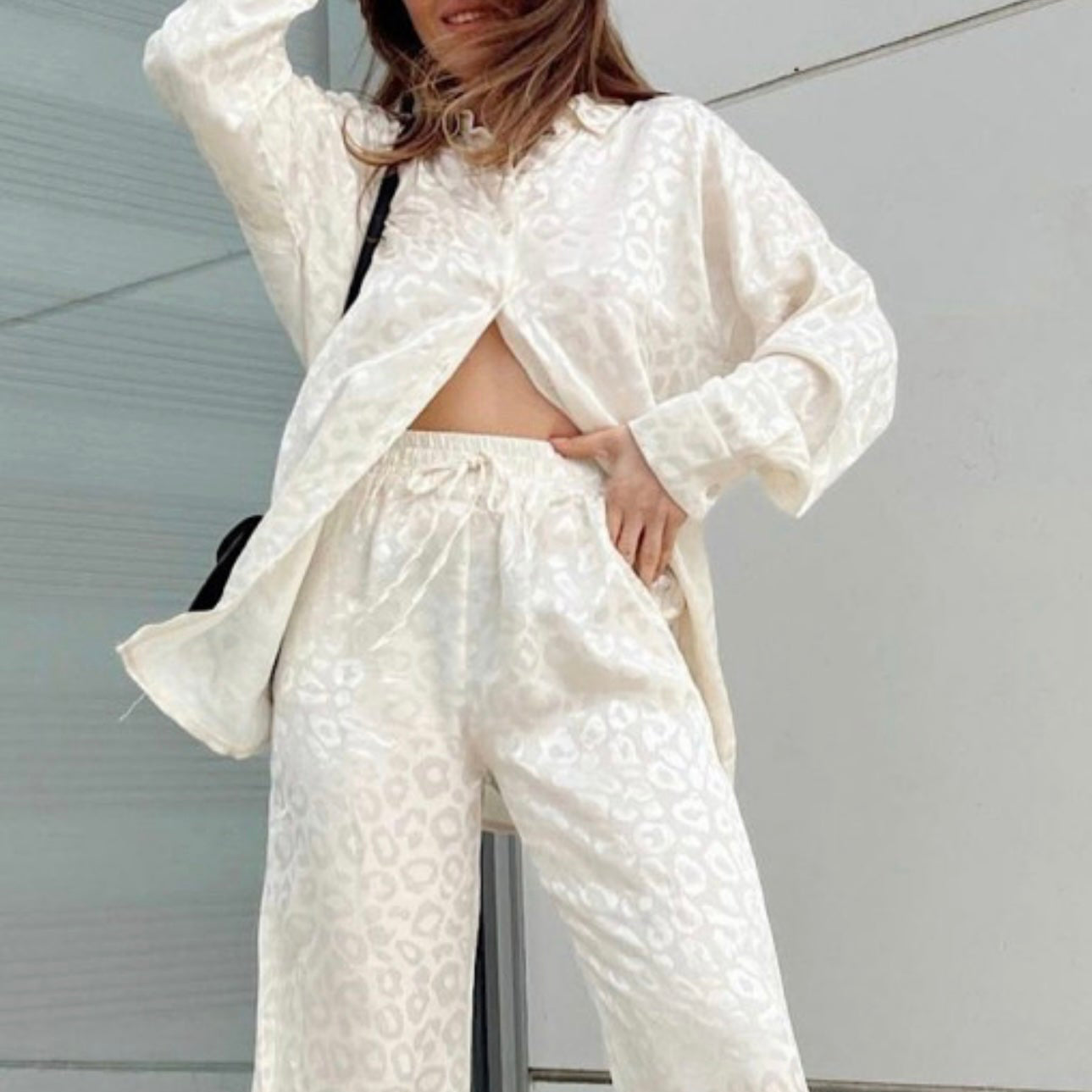 Leopard 2 Piece Pant Set