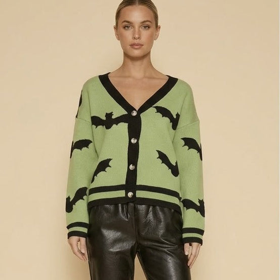 Halloween Bat Cardigan