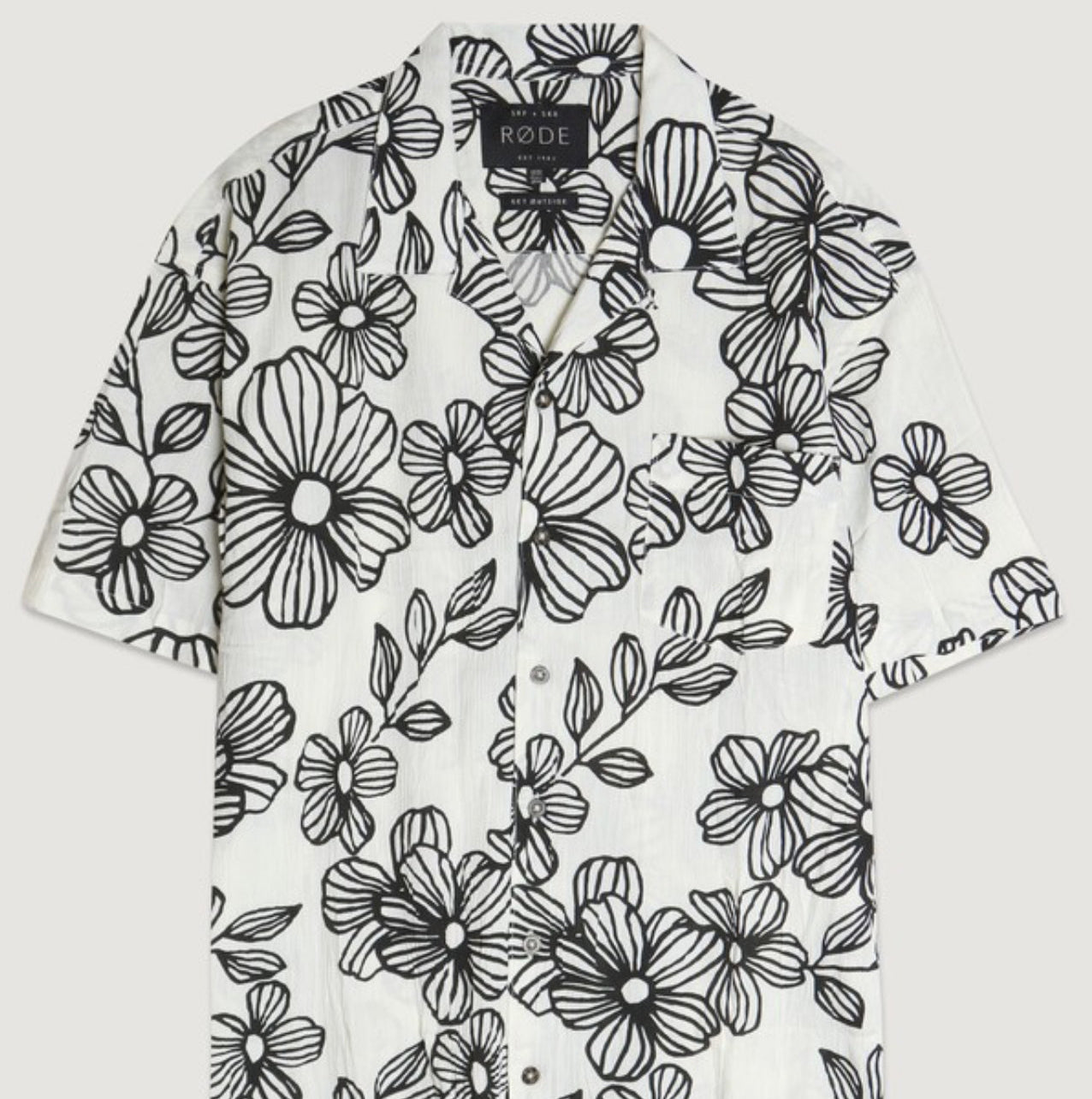 Floral Gauze Button Down