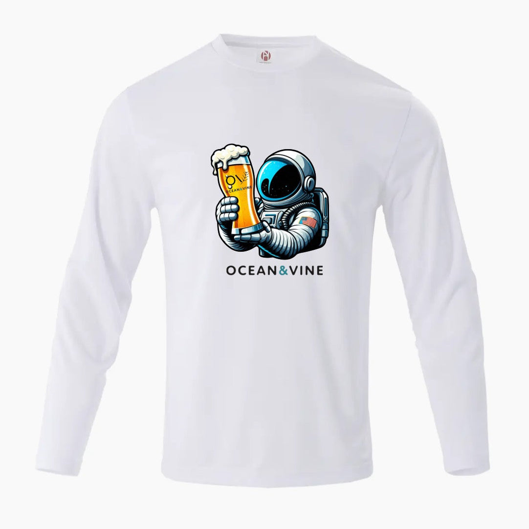 Beer Guy White Long Sleeve