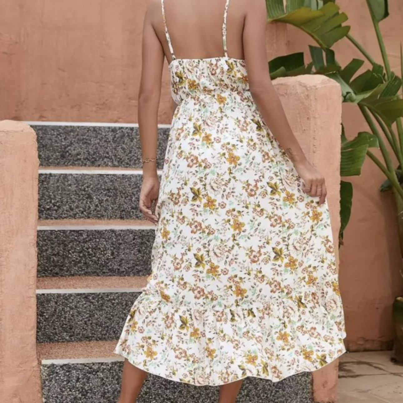 Hi-Lo Midi Dress
