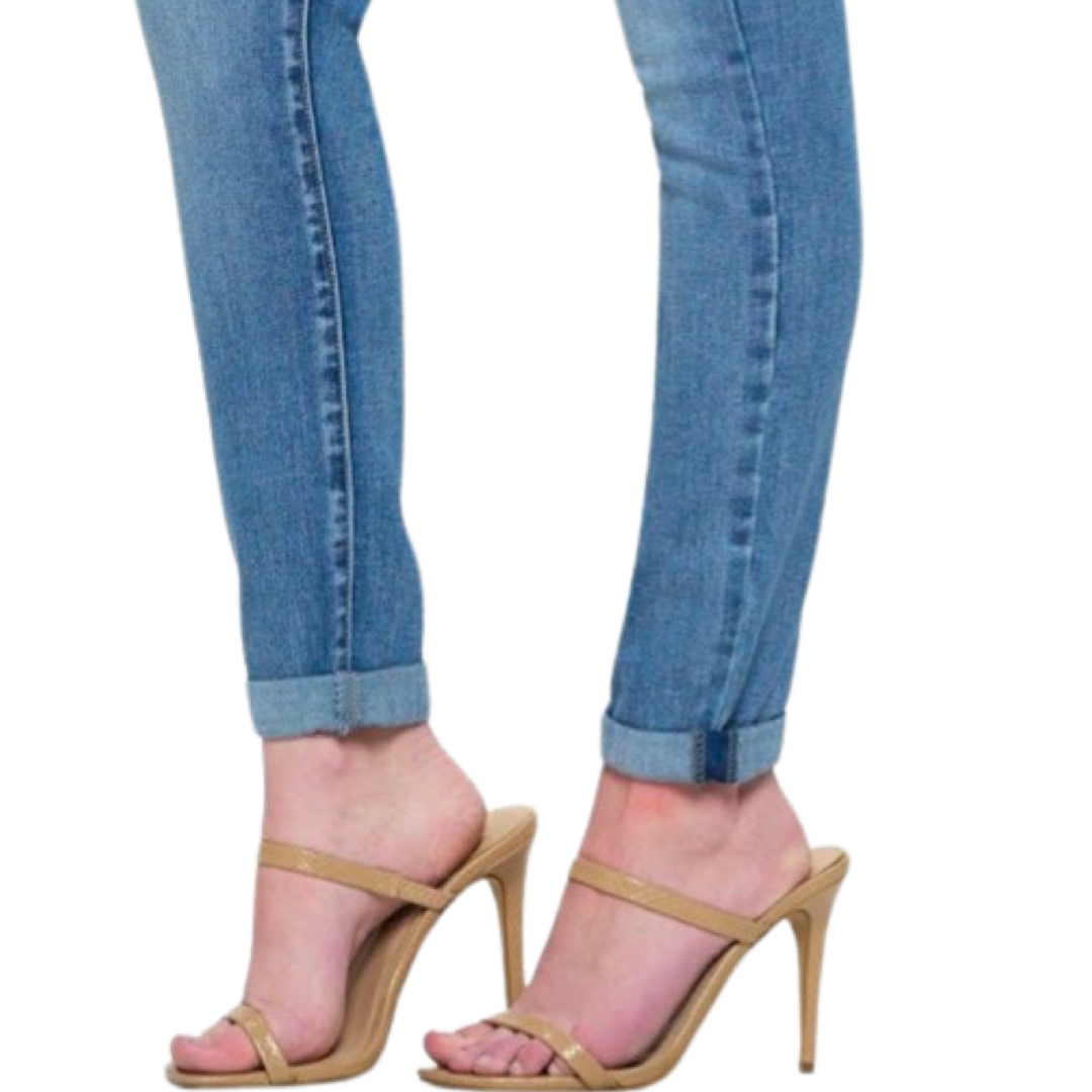 High Rise Skinny Medium Wash Jeans