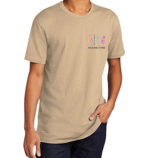 Signature Surfboard Tee (Tan)