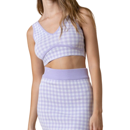 Lavender Crop Top