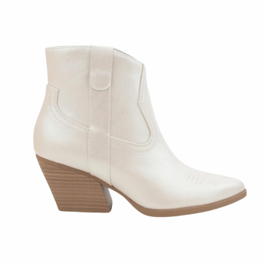 Western Ankle Boot (Pearl)