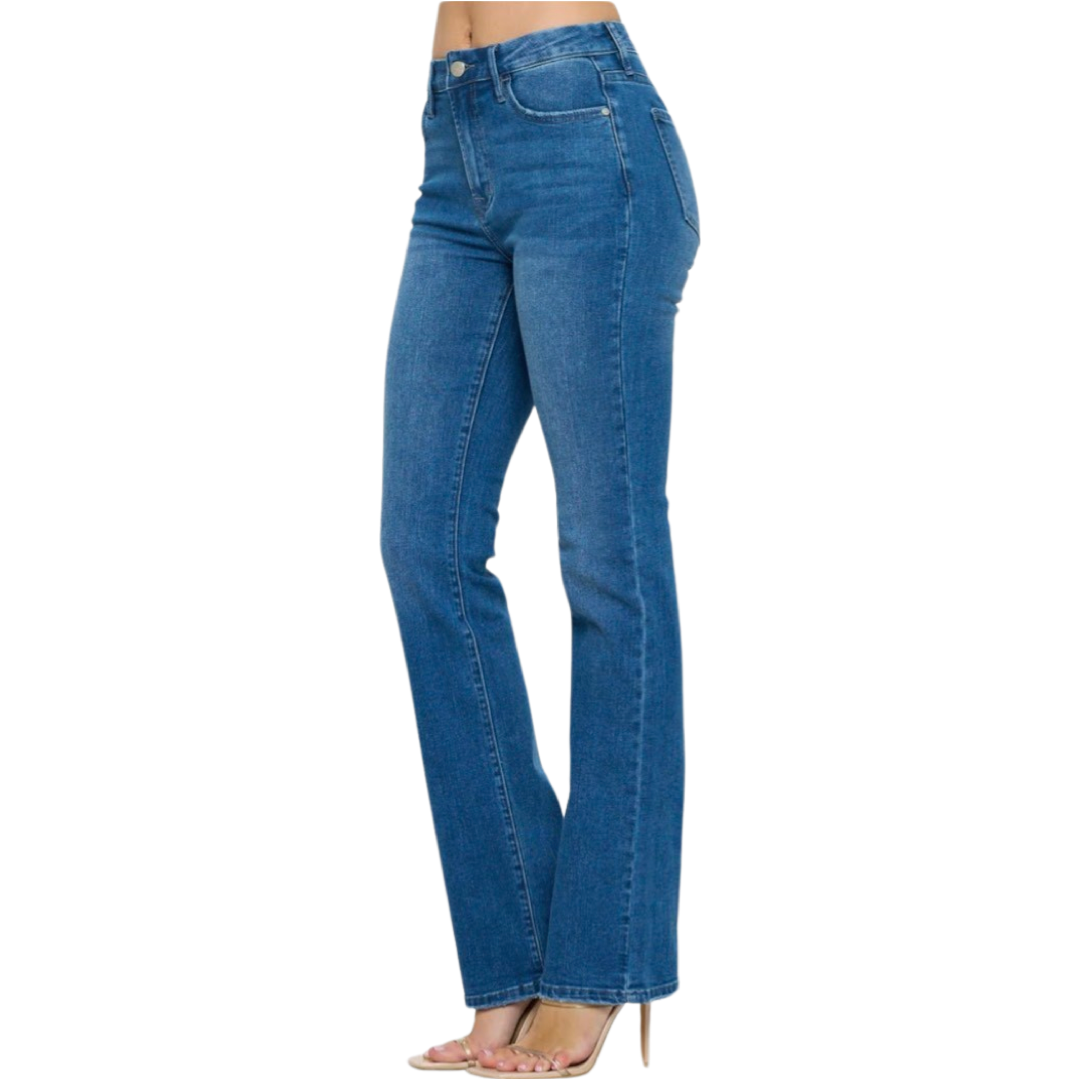 Mid Rise Bootcut Medium Wash Jeans