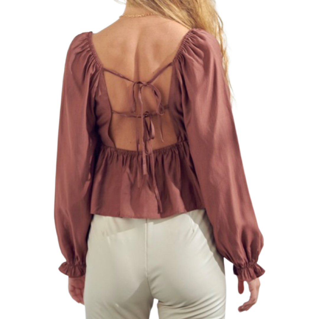 Romantic Plume Top