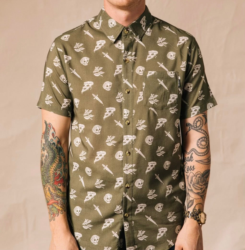 Pizza Slayer Button Down