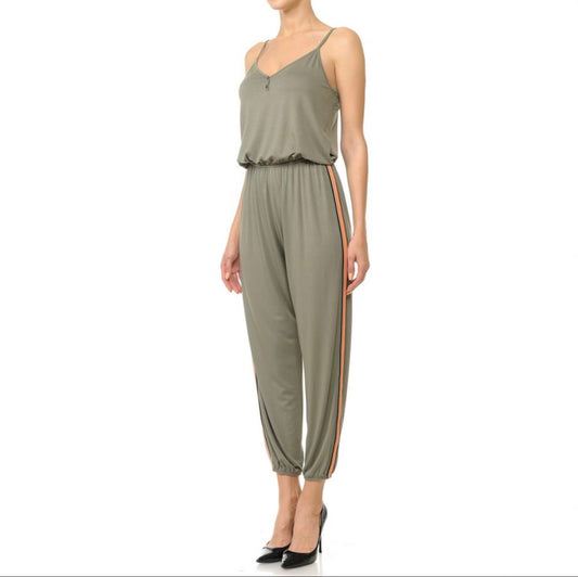 Striped Jumpsuit (Green)