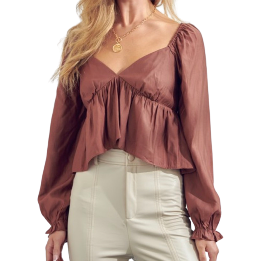 Romantic Plume Top