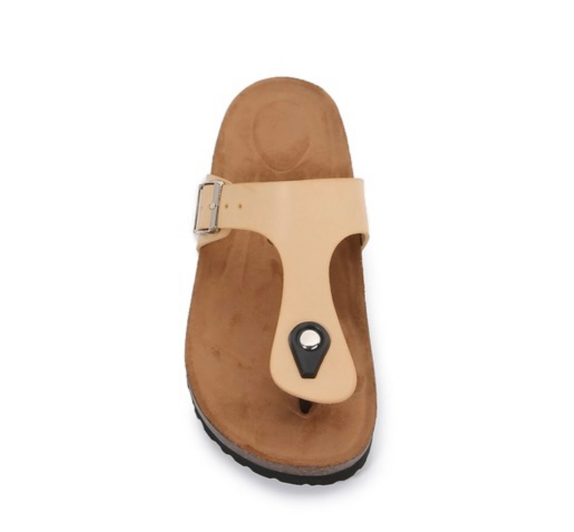 Thong Sandals (Apricot)