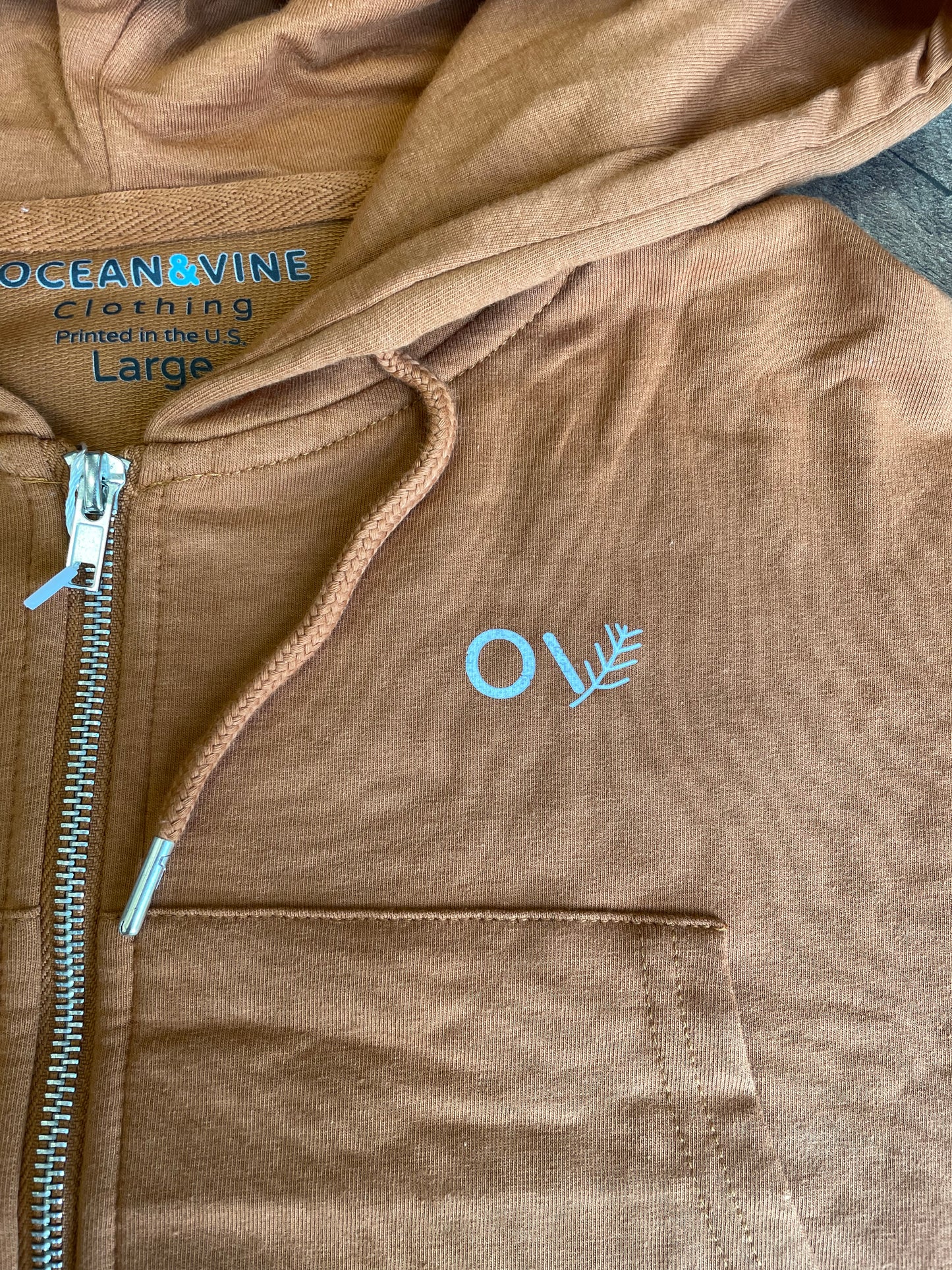 Signature Cropped Hoodie (Cinnamon)