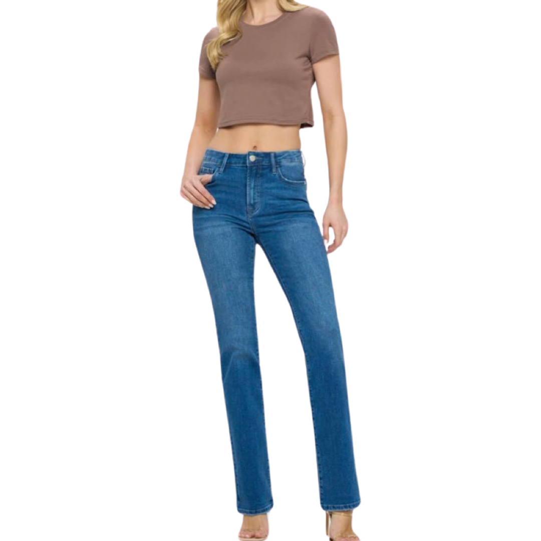 Mid Rise Bootcut Medium Wash Jeans