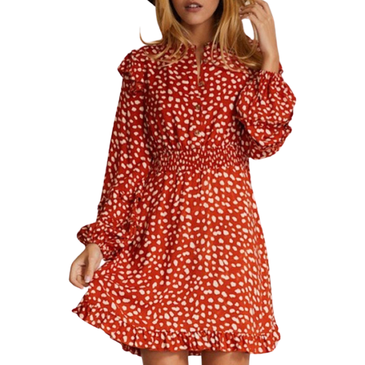 Long Sleeve Smocked Dress