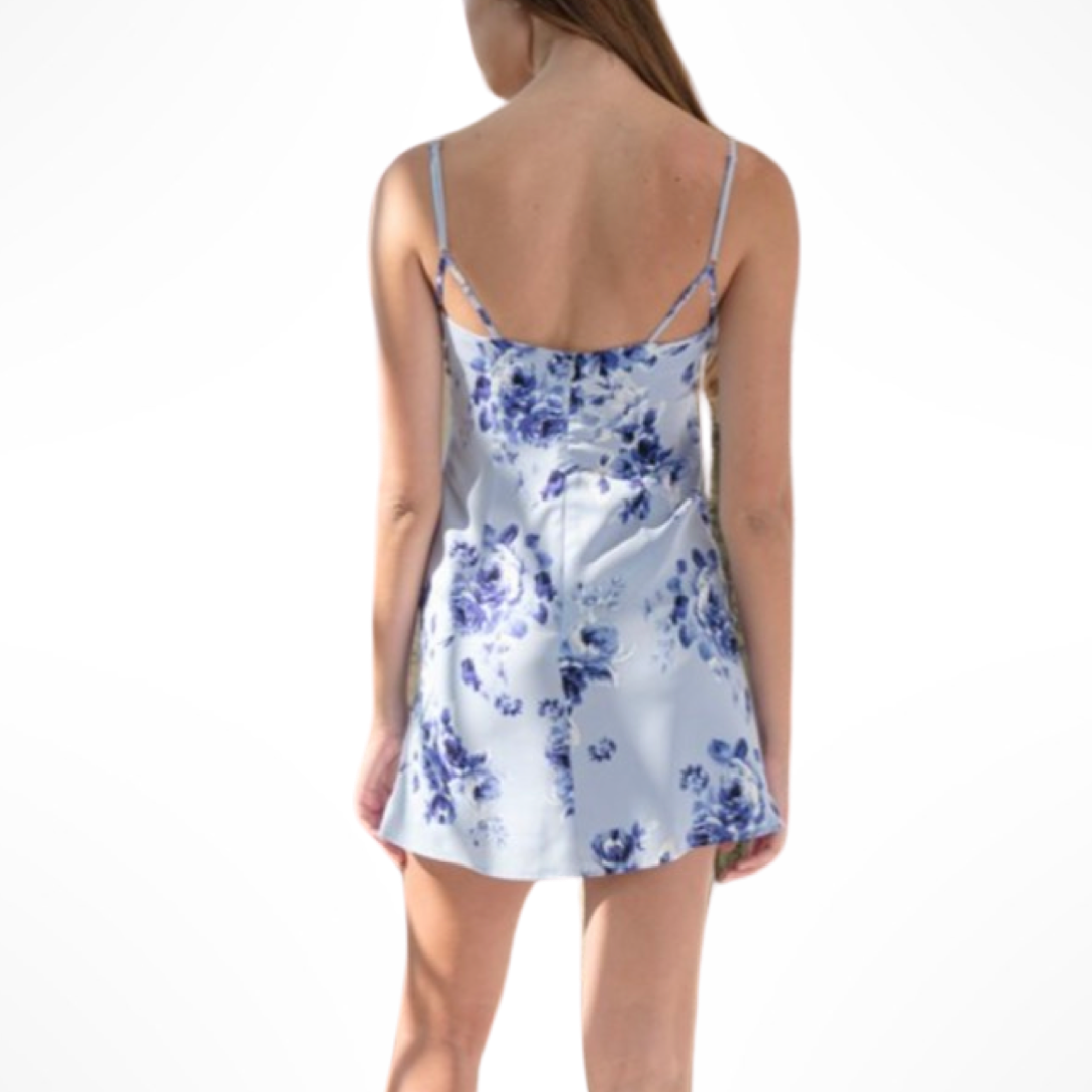 Blue Floral Dress