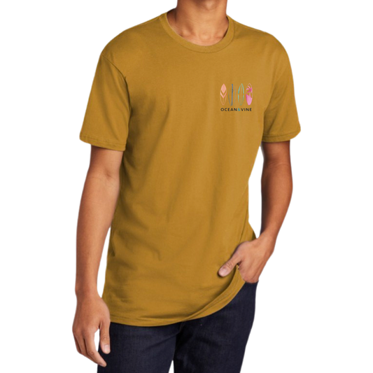 Signature Surfboard Tee (Gold)