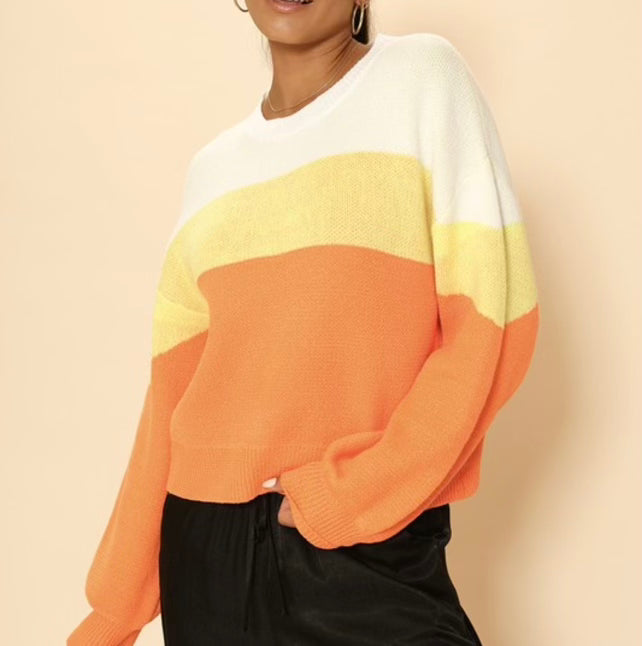 Candy Corn Sweater