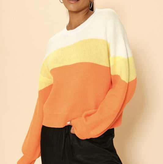 Candy Corn Sweater