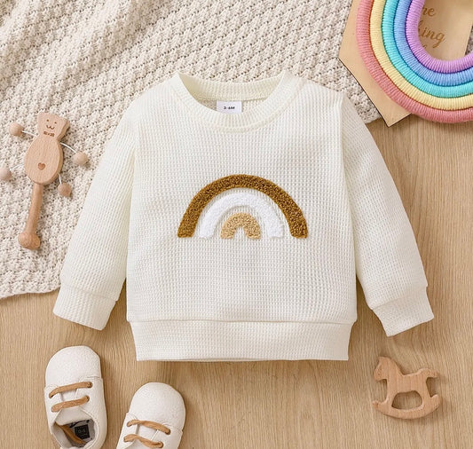 Rainbow Pullover (White)