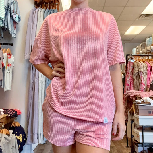 OV Stripe Set (Pink)