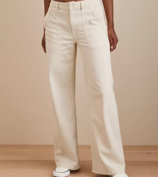 Corduroy Pants (White)