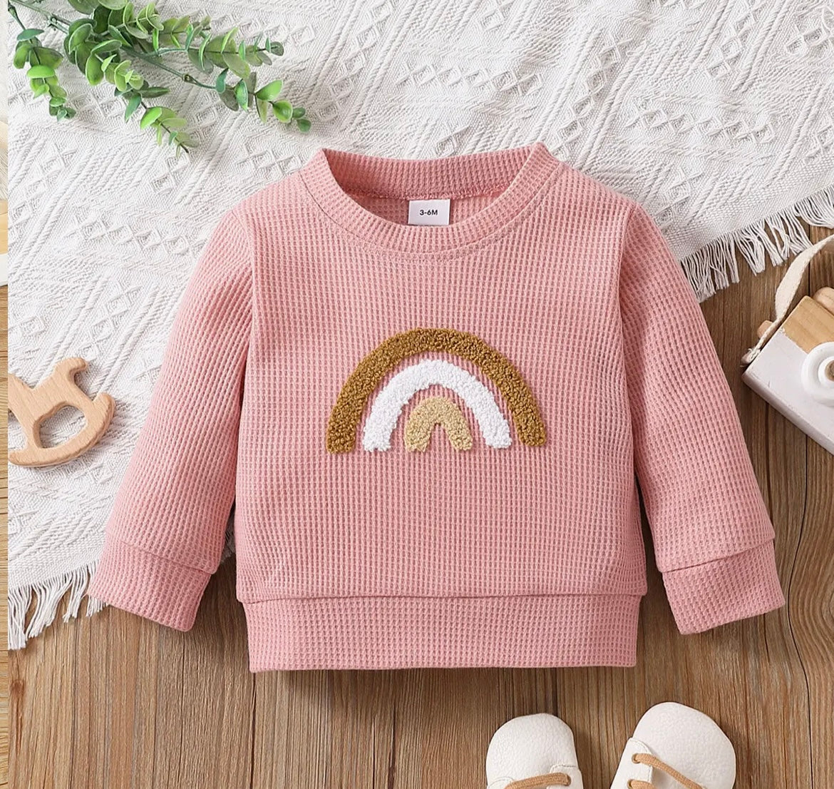 Rainbow Pullover (Pink)