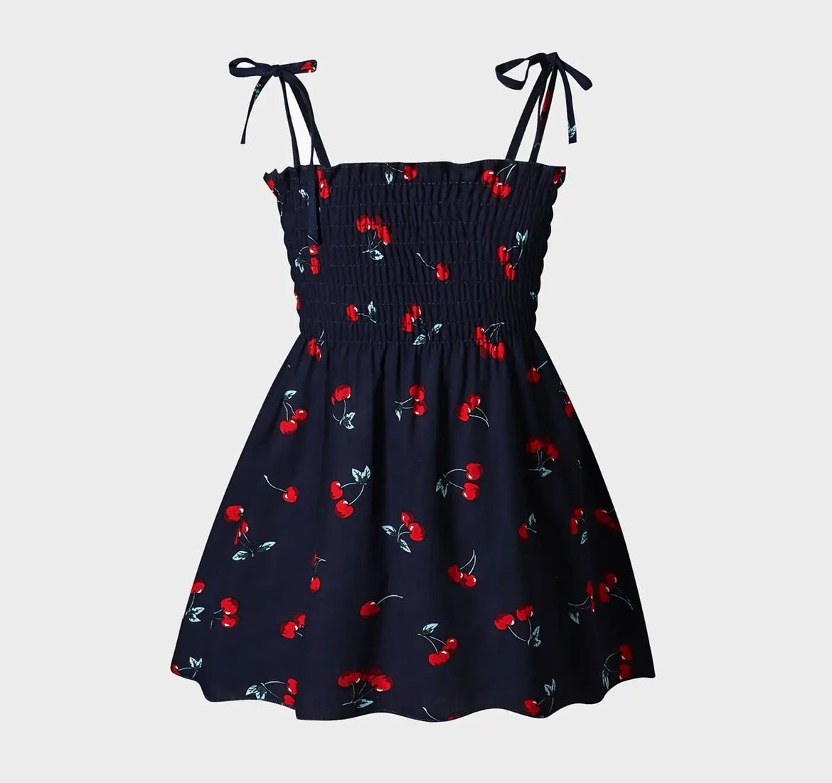 Cherry Dress (Navy)