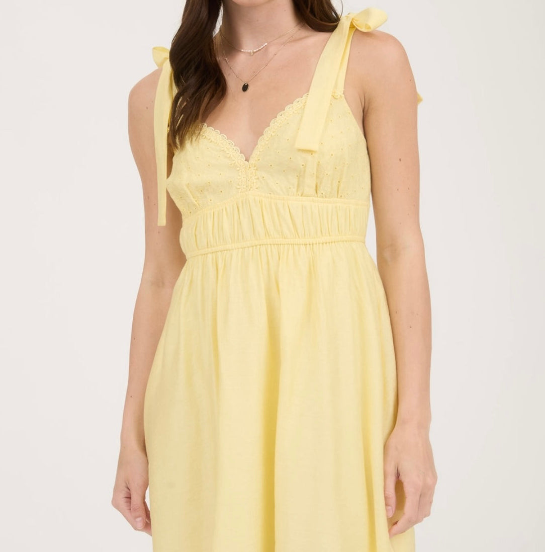 Butter Eyelet Babydoll Dress