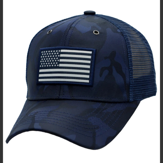 Camo American Flag Hats