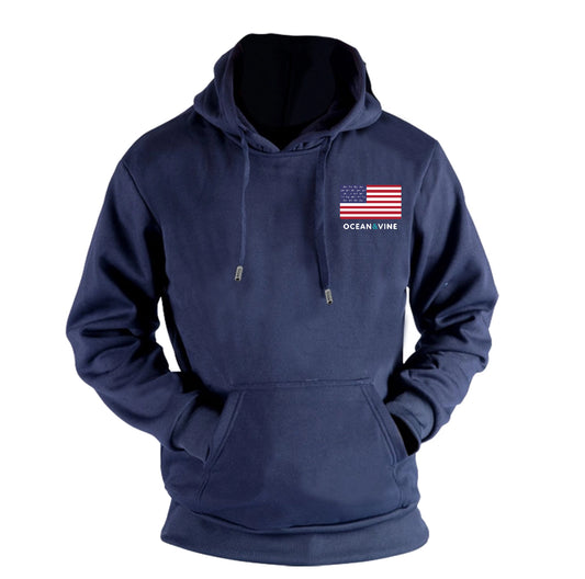 Navy Flag Hoodie