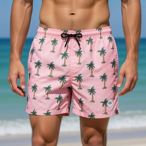 Pink Coconut Swim Trunks