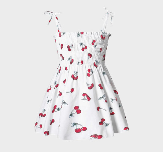 Cherry Dress (White)