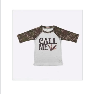 Toddler Call Me Camo Shirt