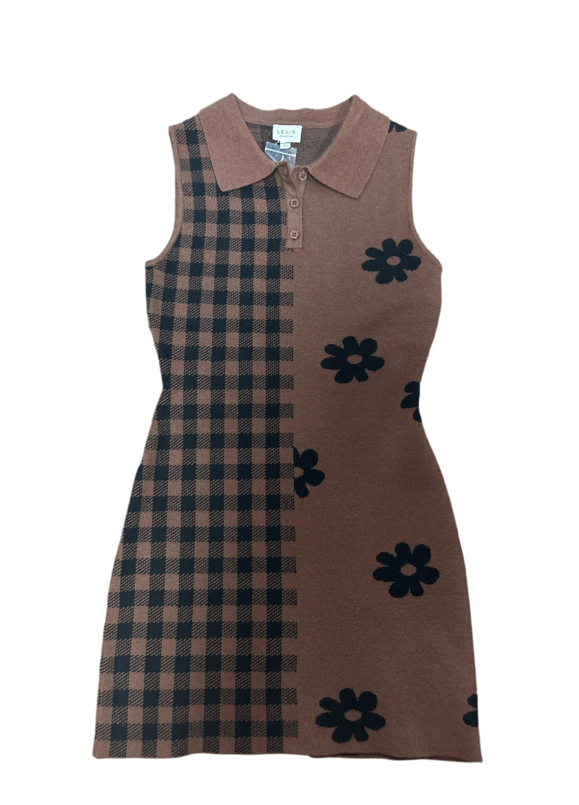 Brown Mini Sweater Dress