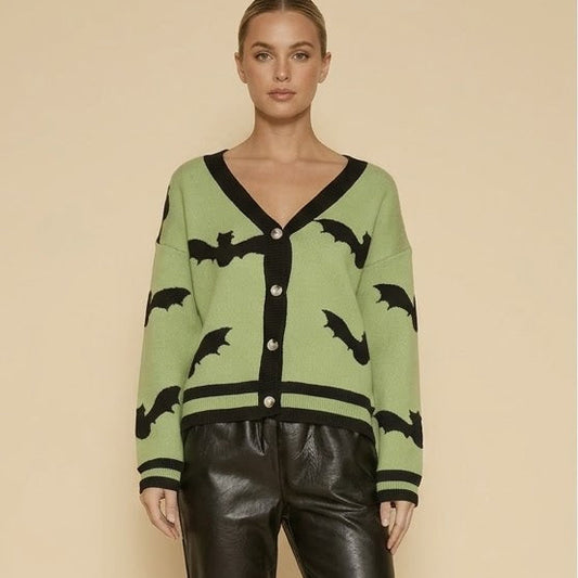 Halloween Bat Cardigan