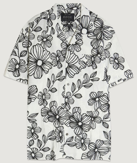 Floral Gauze Button Down