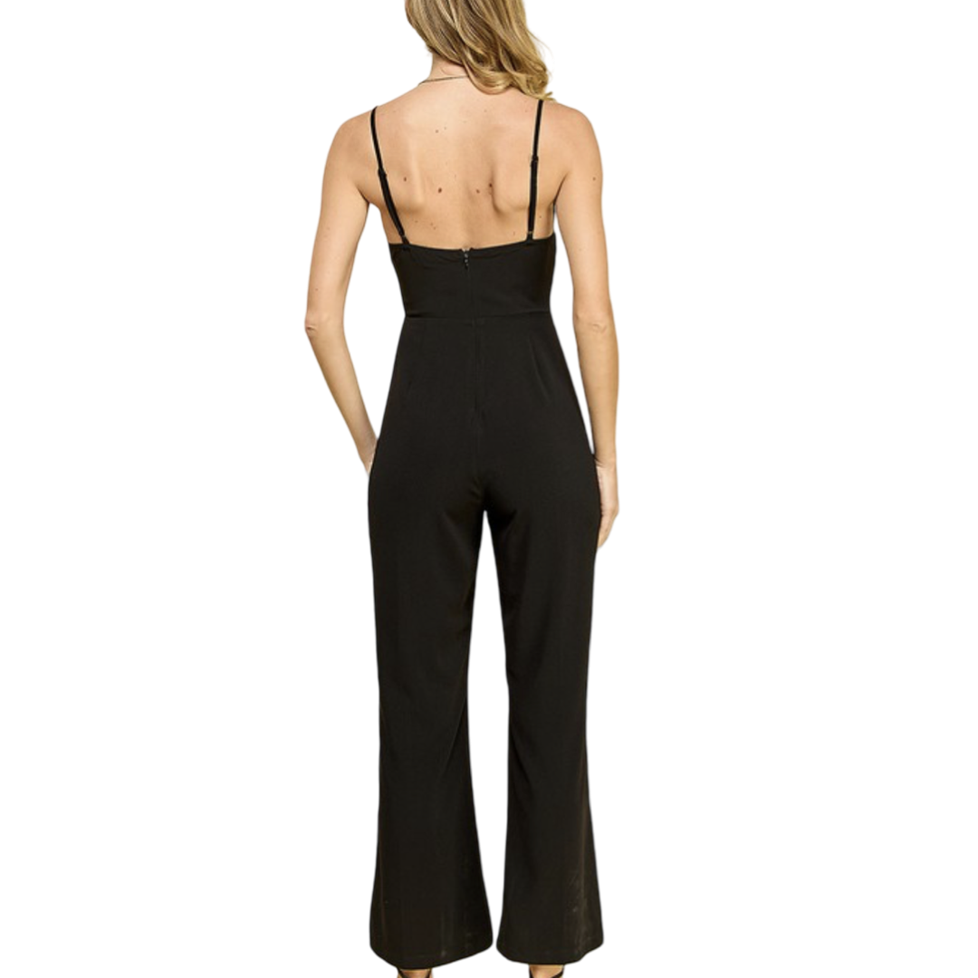 Black Twist Jumpsuit