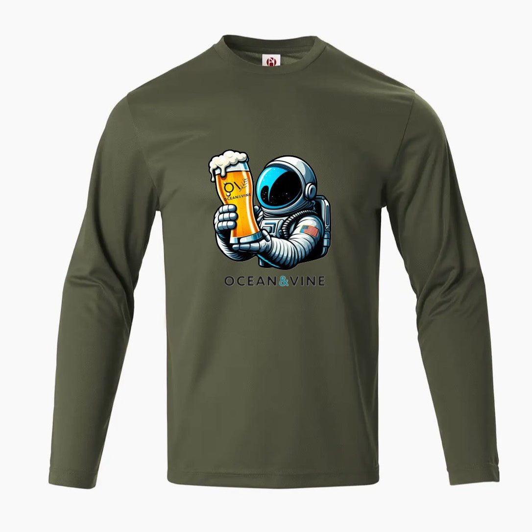 Beer Guy Olive Long Sleeve