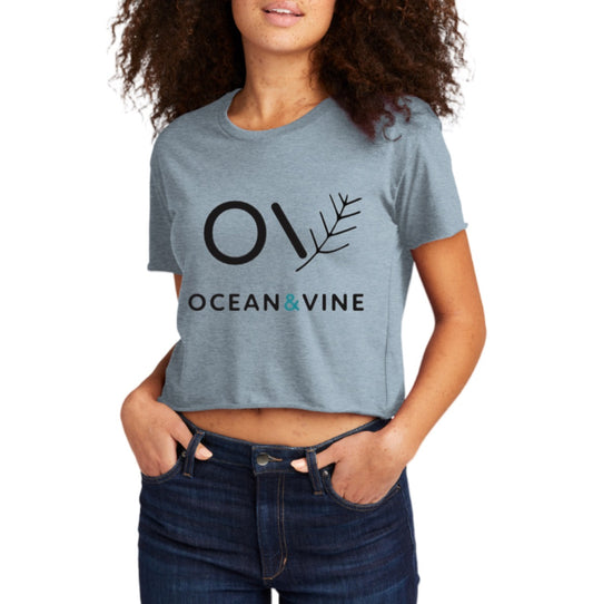 Cropped Original OV Tee (Blue)