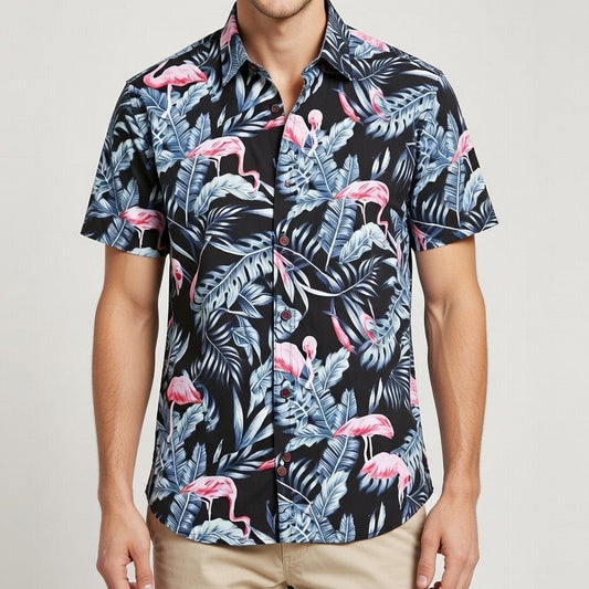 Flamingo Button Down