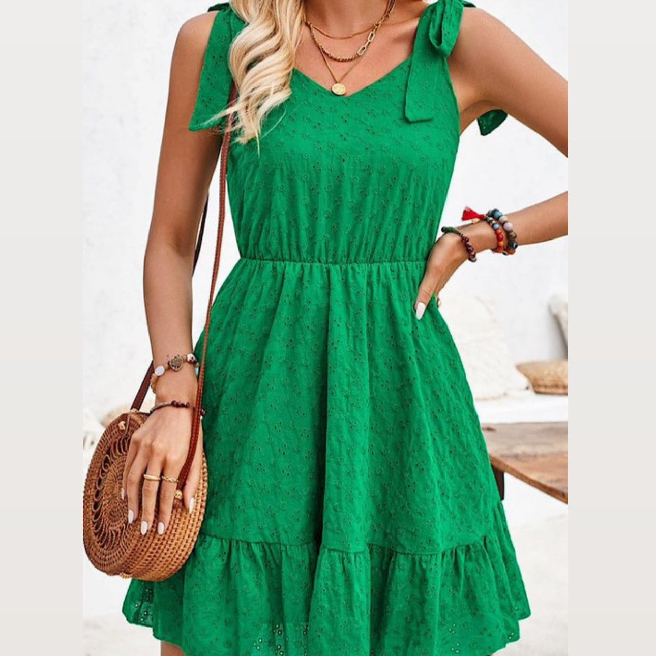 Spring Eyelet Dress